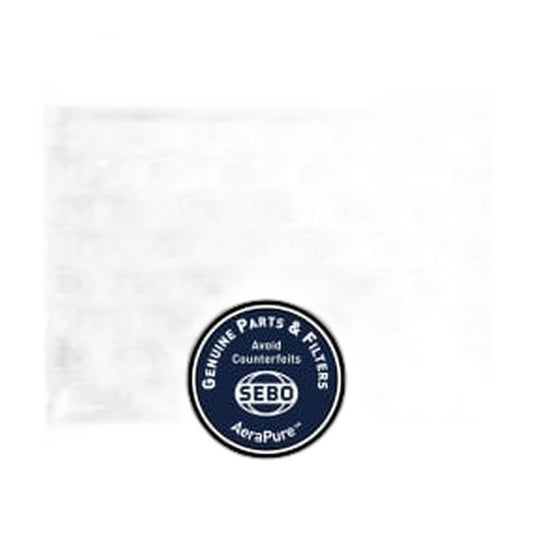 SEBO Textile Exhaust Microfilter for FELIX Premium — White and Gray Ovals