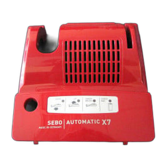 SEBO Power Head Cover for X7 in Red - Without Exhaust Filter Cover