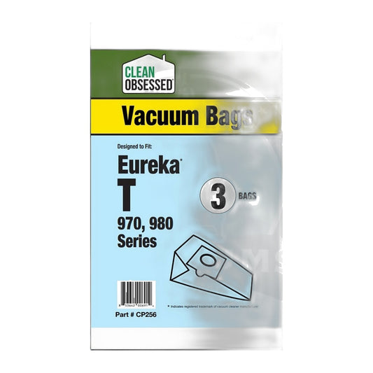 Clean Obsessed Eureka Type T Micro Paper Vacuum Bags, 3-Pack