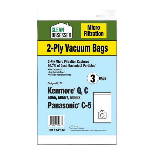 Kenmore Type C Micro Filtration Bags for 5055, 50558 (3-Pack)