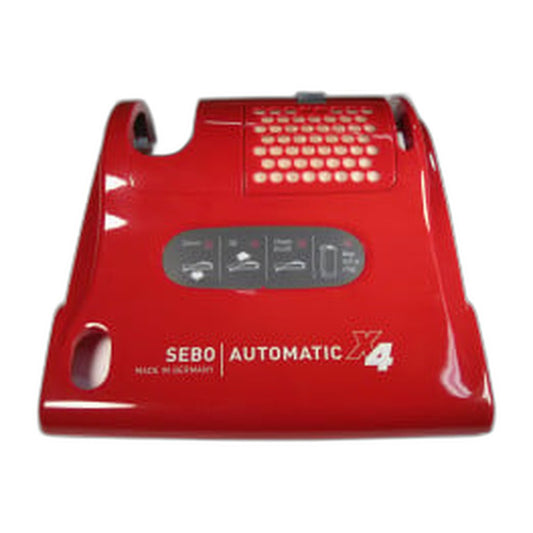 SEBO Power Head Cover for the AUTOMATIC X4 — Complete, Red