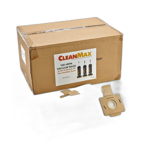 Genuine CleanMax Zoom HEPA Media Vacuum Bags, 100-Pack