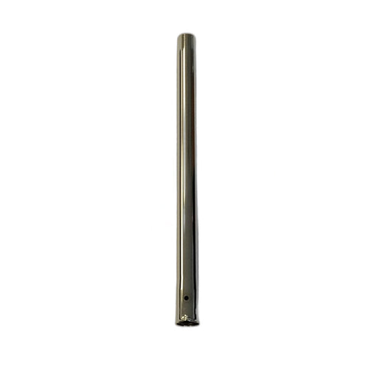 19" Chrome Vacuum Wand, Button-Lock Top, Friction-Fit Bottom
