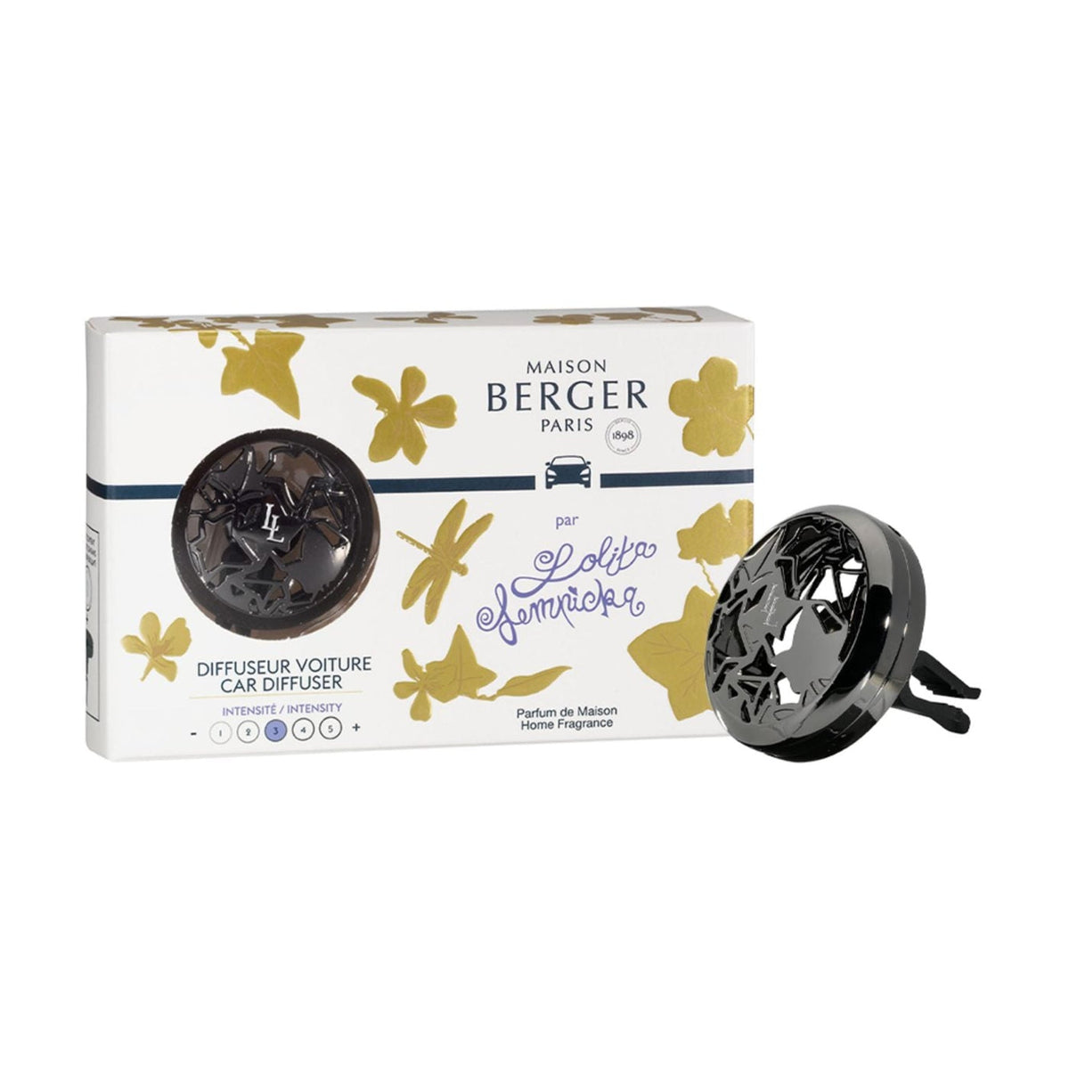 Maison Berger Lolita Lempicka Gun Metal Car Diffuser Kit