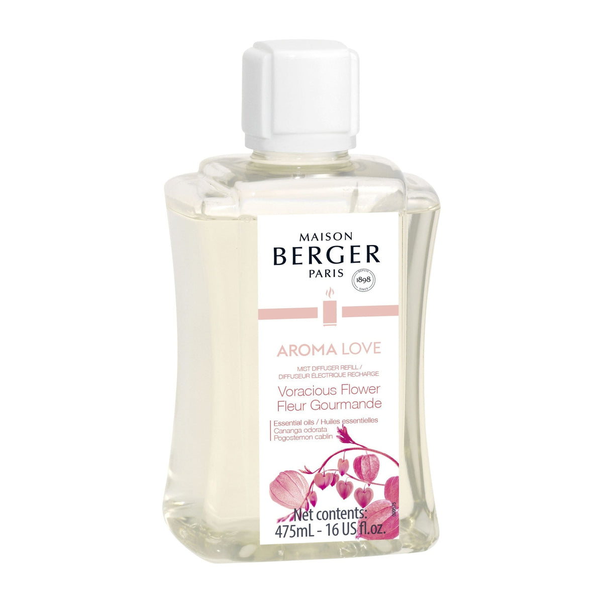 Maison Berger AROMA LOVE : Voracious Flower Mist Diffuser Refill – 475 mL