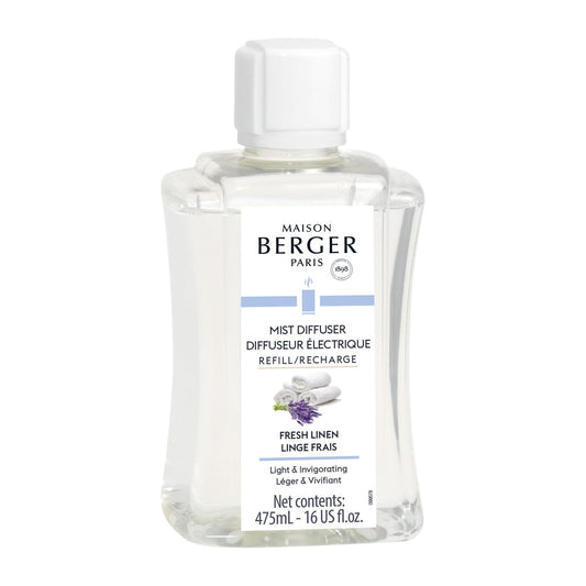 Maison Berger Fresh Linen Mist Diffuser Refill – 475 mL
