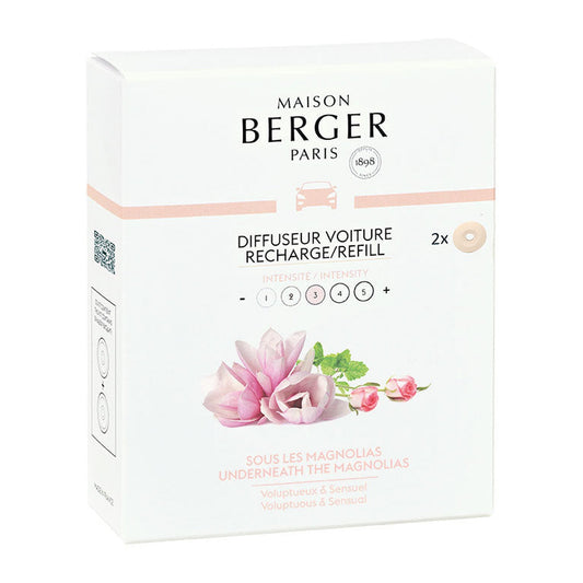 Maison Berger Set of 2 Underneath the Magnolias Car Diffuser Refills