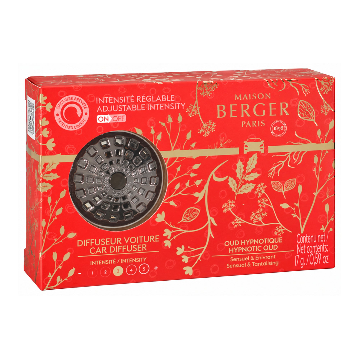 Maison Berger Celebration On/Off Car Diffuser Kit – Hypnotic Oud