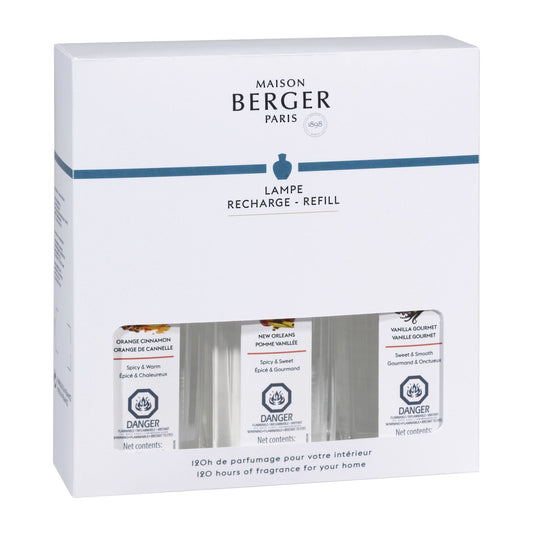 Maison Berger Warm Fragrance Lamp Refill Trio Pack