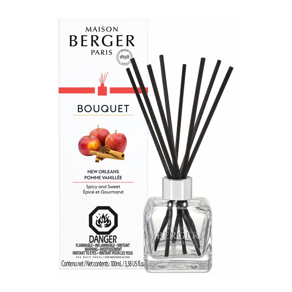 Maison Berger New Orleans – Cube Reed Diffuser + 100 mL Fragrance