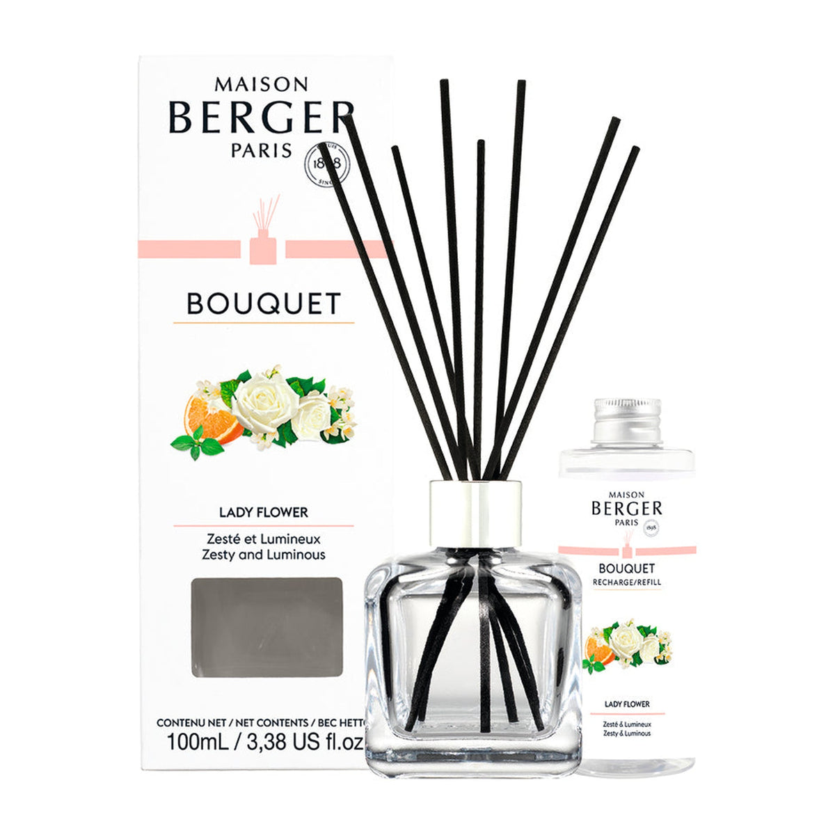 Maison Berger Lady Flower Cube Reed Diffuser