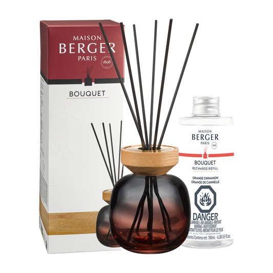 Maison Berger Wood Grey/Rouge Reed Diffuser with Orange Cinnamon