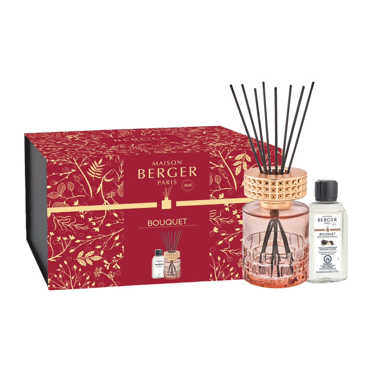 Maison Berger Celebration Reed Diffuser Gift Set – Beige, Vanilla Magnificence