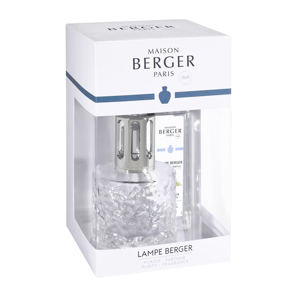 Maison Berger Mirage Clear Fragrance Lamp Gift Set with Festive Fir