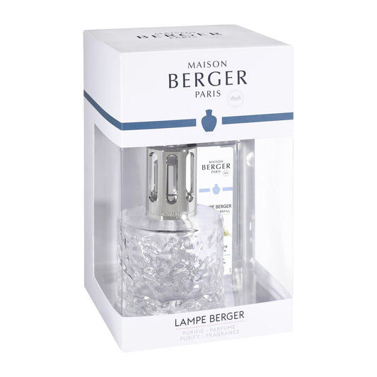 Maison Berger Mirage Clear Fragrance Lamp Gift Set with Festive Fir