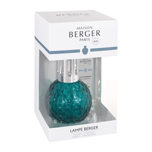 Maison Berger Disco Teal Fragrance Lamp Gift Set with Ocean Breeze