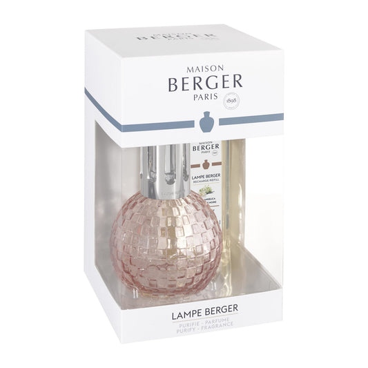 Maison Berger Disco Blush Fragrance Lamp Gift Set with Black Angelica