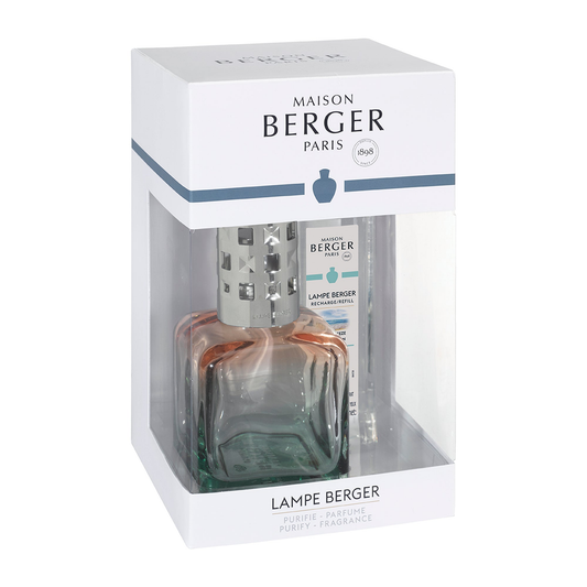 Maison Berger Glaçon Peach-Green Gradient Lamp Gift Set with Ocean Breeze