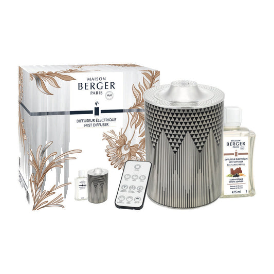 Maison Berger Evanescence Mist Diffuser Gift Set – Grey, Mystic Leather