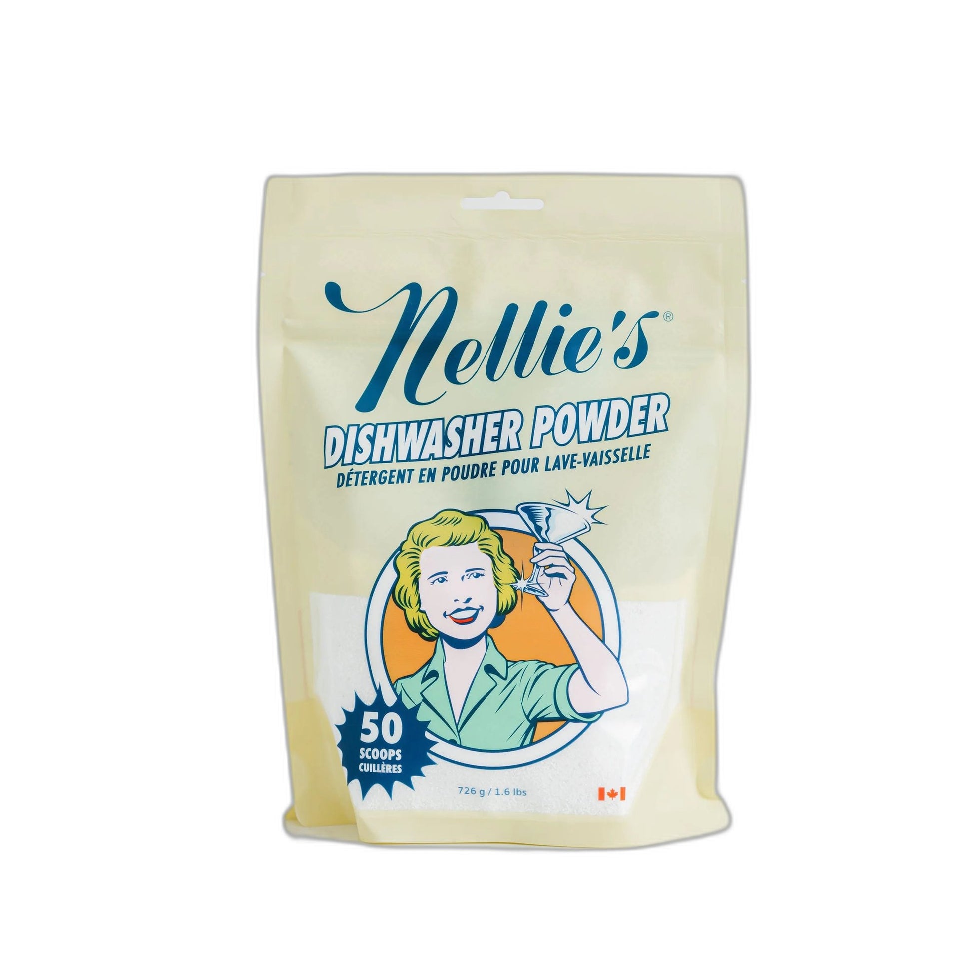 Nellie's Dishwasher Powder Tin, 100 Scoops