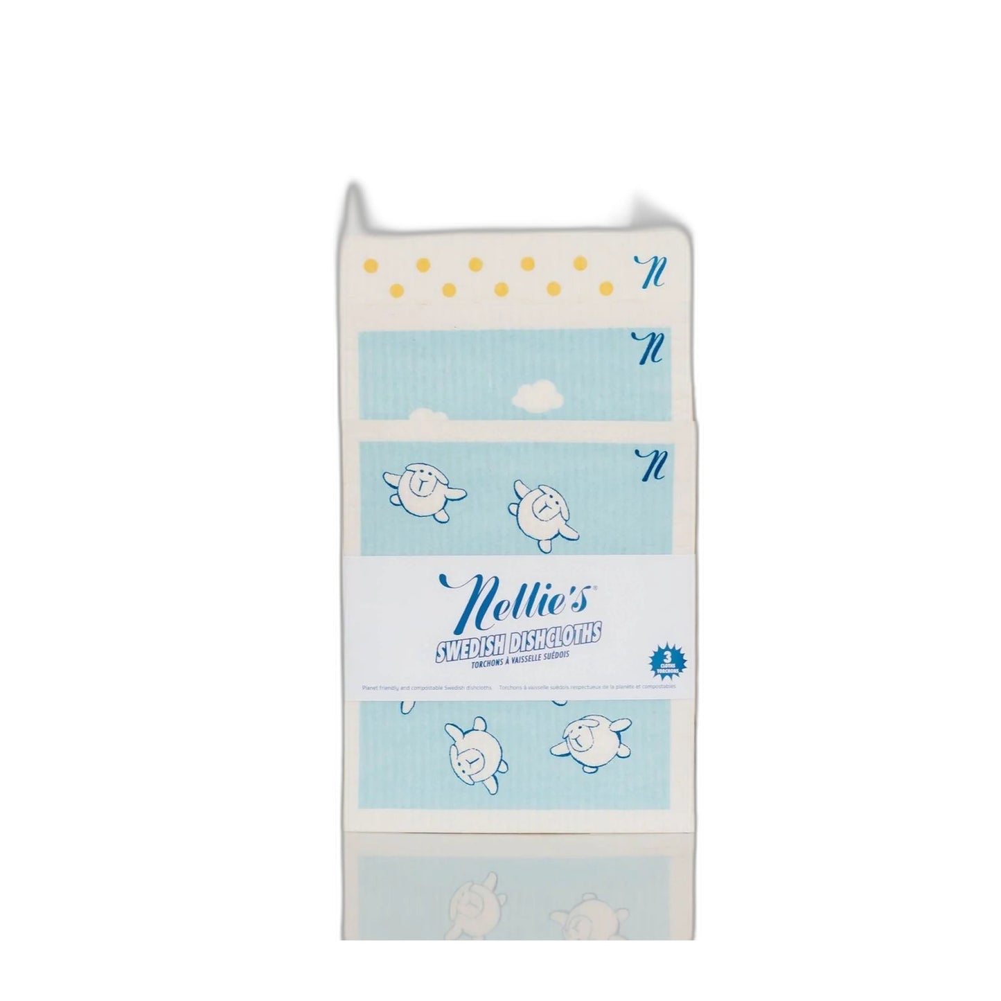 Nellie's Swedish Dish Cloths 3-Pack, Classic