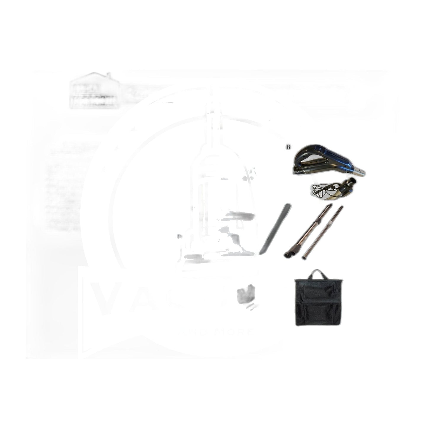 Clean Obsessed Complete SEBO Central Vac Kit, 30' Pigtail Hose, 15" Power Nozzle